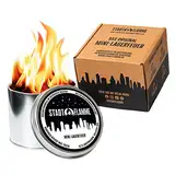 StadtFlamme® - Das Original Mini-Lagerfeuer | Bis zu 4 Std. Brenndauer | Wiederverwendbar | Schnelles Anzünden & Sicheres Löschen