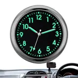 Auto-Armaturenbrett-Uhr – Auto-Armaturenbrett-Analoguhr, leuchtende Auto-Armaturenbrett-Uhr | Quarz-Automobil-Ersatzuhren, kleine analoge Uhr zum Kleben für Fahrzeuge, Autos, Boote, Fahrräder, 4 cm/