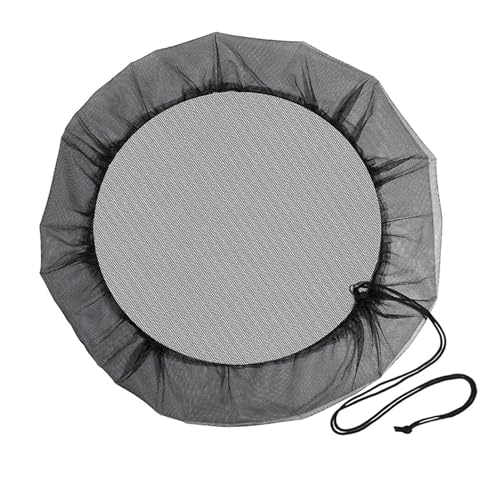 Netz für Regentonne | 2 Regentonnen aus Polyester | Durchmesser 60 cm Wassernetz Regentonne | Verstellbares Wassernetz | Anti-Insekten und Blätter fallende Regentonne Netz Outdoor