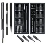 STREBITO Micro Schraubendreher Set 50 in 1 Präzisionsschraubendreher Set, Elektronik Werkzeugsatz Schraubendreher Set - Computer, iPhone, Macbook, PS4, PS5, Controller Reparaturset, S2 Multi Bit