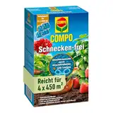 COMPO Schnecken-frei - Schneckenkorn - regenfest - Streugranulat gegen Schnecken im Vorteilspack - reicht für bis zu 1800 m² - 4x225 g, Schneckenfrei