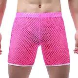 Duohropke Herren Kurze Hose Sexy Shorts Männer Netz Unterhose Reizwäsche Underwear Hipster Fetisch Clubwear Beiläufige Herren Kleidung Niedrige Taille