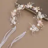 Rosenkrone, künstliche Blumenkrone, für Damen und Mädchen, Rosen-Kopfbedeckung, Haarkrone, Haustier-Stirnband, Blumenkranz, besondere Anlässe, Geburtstag, Hochzeit, Festival, Stirnband,