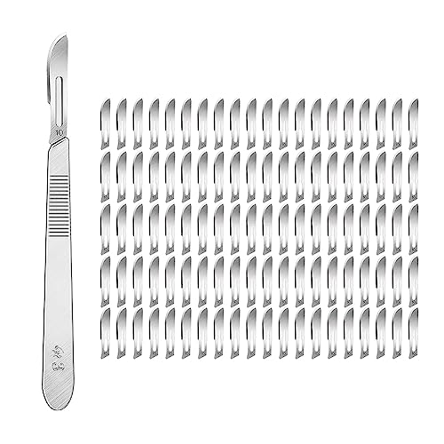 Simpls 101PC 100 Klingen 1 Labormesser Schnitzklingen mit Kunstklingen zum Üben Von Schneidarbeiten