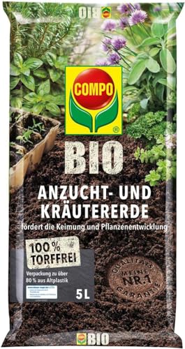 Compo Bio Anzucht- und Kräutererde torffrei 5l