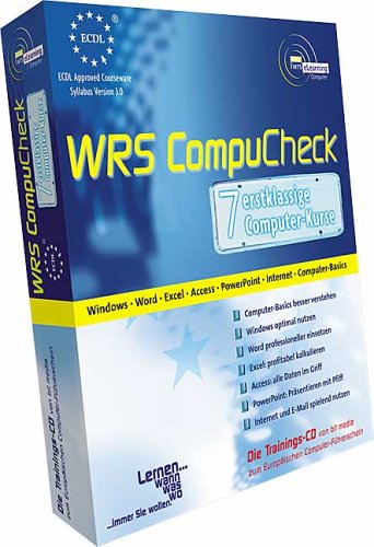 CompuCheck - 7 erstklassige Computer-Kurse auf nur einer CD: Die weltweit einzig zertifizierte Trainingssoftware zum Europäischen Computer-Führerschein ECDL
