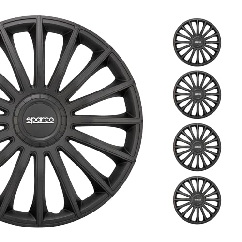 Satz Sparco Radzierblenden Treviso 16-Zoll Schwarz