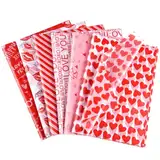 NEBURORA 72 Blatt Valentinstags-Seidenpapier Großpackung 35 x 50 cm, Geschenkpapier mit Herz zum Valentinstag, für selbstgemachte Geschenktüten, Valentinstag, Hochzeitsfeier-Dekoration