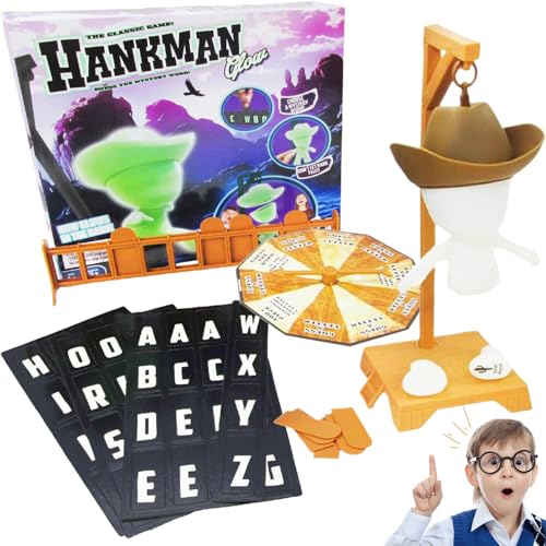 Hangman Magnetic Word Game, Magnetisches Hangmans Brettspiel, Hangman Magnetic Game, Magnetic Hangman Mystery Word Guessing Game, Magnetic Hangings Board Games, Fun Guessing The Word Board Games