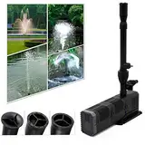 Forever Speed 1500L/h Springbrunnenpumpe Wasserspielpumpe Teichpumpe Fontäne Wasserpumpe Fontäne Gartenpumpe Bachlaufpumpe