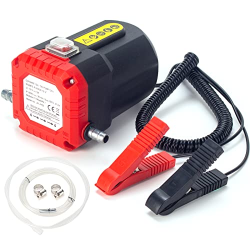 YaoFaFa 12V 60W Dieselpumpe Ölpumpe Kraftstofftransferpumpe Elektrisch Ölabsaugpumpe Mit Schläuchen