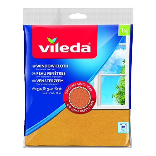 Vileda Fenstertuch, der Klassiker für strahlende Fenster, 3er Pack