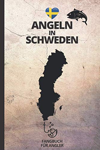 "Angeln in Schweden" Fangbuch für Angler: Zum Angeln auf Barsch, Zander, Hecht, Forelle u.a. | für 50 einzelne Angelausflüge | Fangliste, Rekorde & Fang des Tages | A5 | 120 Seiten