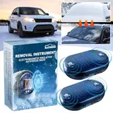 Vibbang 2 Stück Auto Enteiser Tragbare Kinetische Molekularheizung,Elektromagnetischer Enteiser Auto Scheibenenteiser Auto,Electromagnetic Car Snow Removal Device,Tragbarer Autoentfroster Frostschutz