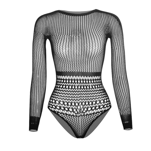 WKAYsIV Kleidung Damen Sexy Body Spitze Netzkleid Dessous Frau Sexy Herren Dessous Reizwäsche Korsage Damen Bauchweg Sexy Ein Hauch Von Nichts(Schwarz,Einheitsgröße)