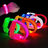 M.best 8 Stück LED Light Up Armbänder Glühen blinkende Armbänder Glühen in der dunklen Partyzubehör für Hochzeit, Raves, Konzert, Camping, Sportereignisse, Party