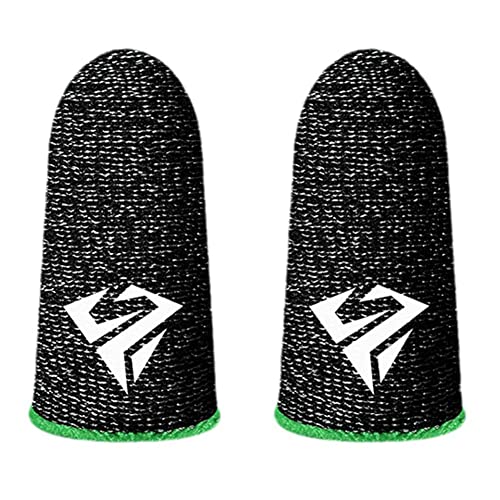 BBASILIYSD 1 Paar für Pubg Mobile Spiele Gaming Finger Sleeve Atmungsaktive Fingerspitzen Schweißfest Anti-Rutsch Fingerspitzen-Abdeckung für Mobile Gam W7m7