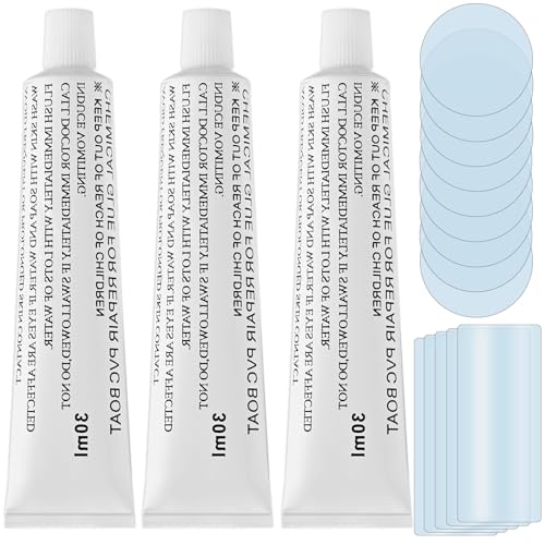 Cieex 90ml Pool Reparaturset, Pool Flicken Wasserdicht, Schlauchboot Reparaturset, PVC Reparaturset Repariert für Schnelle und Einfache Reparaturen von Aufblasartikel