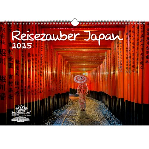 Reisezauber Japan DIN A3 Kalender für 2025 Japan Tokio Stadt Reise Land Urlaub - Seelenzauber