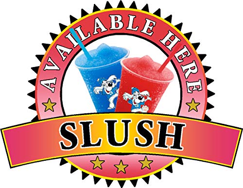 Slush Sold Here Aufkleber – Sandwich Catering Schild Cafe Ice Cream Vinyl Aufkleber, Medium 210 x 285mm