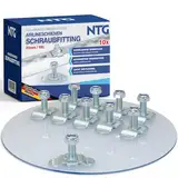 10 Stück Schraubfitting für Airlineschiene M8x20 500daN Endbeschlag Endfitting Single