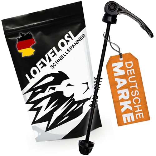 LOEVELOSI Fahrrad Schnellspanner extra leicht Vorderrad Achse, MTB, Trekking und Rennrad, Quick Release Fahrrad Achsen Set mit Schnellverschluss Schnellspannset Vorne Steckachse Vorderrad