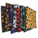 8 Stück/Set 50 x 50 cm Patchwork Stoffe Paket aus aus 100% Baumwolle Stoffbündel Nähen Stoffreste Baumwollstoff meterware Stoffpaket Quilten Stoff DIY Basteln Baumwolltuch Halloween-Serie