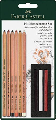 Faber-Castell 112998 - Pitt Monochrome Set mit Zubehör