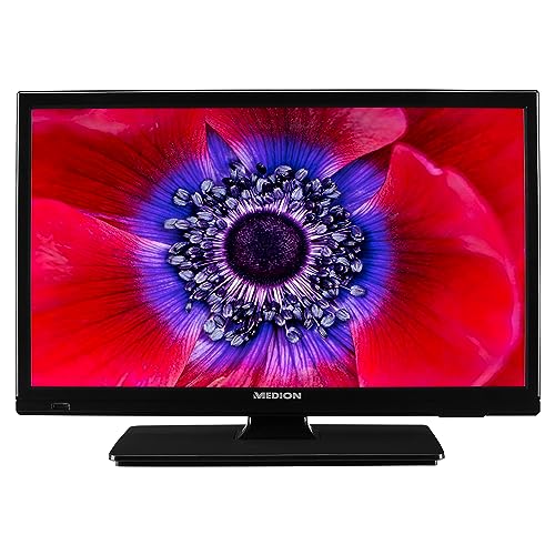 MEDION E11916 (MD 20058) 47 cm (19 Zoll) HD Fernseher (Triple Tuner Receiver, 12V KFZ Car-Adapter, perfekt für Camping Wohnmobil LKW Garten, CI+, Mediaplayer)