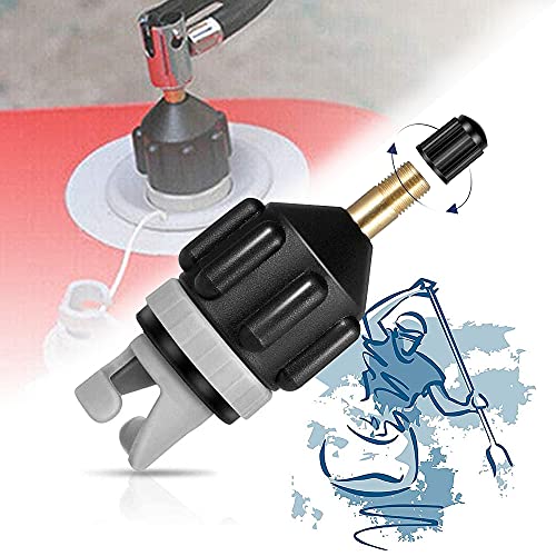 Sup Adapter, XCOZU Sup Luftpumpe Kompressor Inflatable Zubehör Sup Pumpe Adapter Tragbare Sup Ventiladapter, Sup Ventil Adapter für Kanu Kajakfahren Paddelboard Schlauchboot