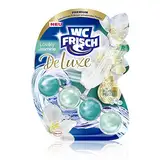 WC Frisch DeLuxe Lovely Jasmin (50 g), WC-Reiniger mit zartem Jasminduft, Duftsteine mit Parfümperlen für einen Parfüm-Boost bei jeder Spülung