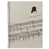 Punk Musik-Manuskript-Papier mit 50 Seiten Musik leere Seiten Musik-Notizbuch Music Sheet White