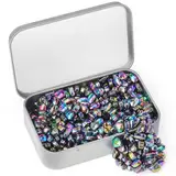 Wzone Bunt Crack Magnete Magnetsteine Steine 300g (Ungefähr 500 Stück), Stresskiller Magnete Kleine Magnetic Stones Fidget Adhs Spielzeug, Anti Stress Zeitvertreib Geschenkidee