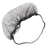 Einweg-Bartschutz aus Nylon, 45,7 Cm, Schwarz, Große Packung mit 100 Stück, für Restaurants, Lebensmittelproduktionsanlagen und Mehr (BLACK)