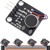 DAOKAI Vibrationsmotormodul DC 5V Vibrationsmodul Handyvibrator Hochpegel-Trigger,Signalwandler Gesteuert Durch PWM,mit Dupont Kabel für Arduino Electronic DIY Projekte(5 Stück)