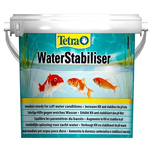 Tetra Pond WaterStabiliser - stabilisert wichtige Wasserwerte, optimiert den KH- und pH-Wert im Gartenteich, beugt weichem Teichwasser vor, 1,2 kg Eimer