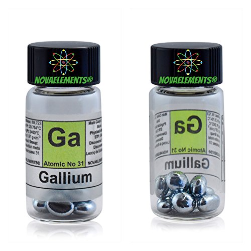 Gallio Metall Element 31 99,997% 5g Glas Ampulle - Gallium metal element 31 5g 99,995% Glass vial