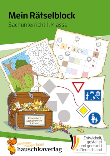 Mein Rätselblock Sachunterricht 1. Klasse: Rätsel für kluge Köpfe mit Lösungen - Förderung mit Freude (Das Rätselbuch für die Grundschule, Band 686)