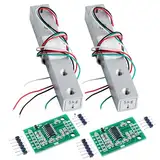 Wishiot 2PCS 1kg 5kg 10kg 20kg Digital Load Cell Weight Sensor High Precision Miniature Load Cells for Arduino DIY Electronic Portable Kitchen Scale Sensors ((5kg + HX711), 2)