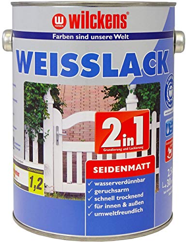 Wilckens 2in1 Weisslack seidenmatt, 2,5 l