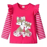 VIKITA Mädchen T-Shirt Langarm Top Winter Casual Kinder Kleidung L3955 5-6 Jahre