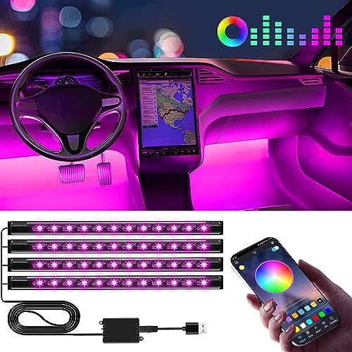 Winzwon Ambientebeleuchtung Auto Zubehör Innenraum, Led Innenraumbeleuchtung Auto Gadgets für Deko, Car Accessories Geschenke für Männer Frauen