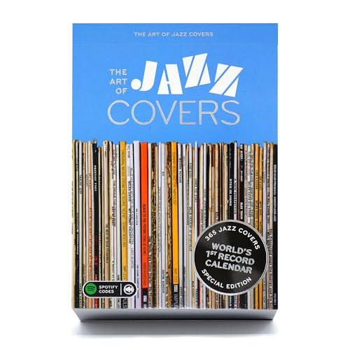 The Art of Jazz Covers – Tagesabreißkalender mit 366 Best-of Jazz Vinyl Covern aus über 10 Jahrzehnten. Zusätzlich mit praktischen Spotify Codes.