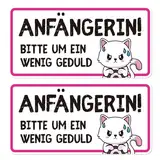 2 Pcs Fahranfänger Magnetschild (20x10cm) Fahranfänger Aufkleber, Anfänger Schild Auto, Sicherheitsabstand Magnetschilder Auto Halten Auto Sticker Aufkleber Auto Lustig Das Ist Magnetisch