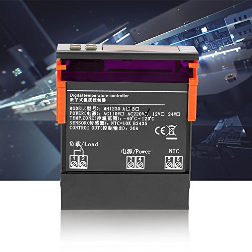 LED -Temperaturcontroller MH1230A, -40 ℃ Bis 120 ℃ Kontrollbereich, Kühlheizungsregelung, Blockierende Fabrikparameter, Ideal für die Verwendung von Heim-/Geschäftsanlagen