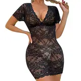 Sexy Dessous Herren Für Sex Upträger-BH-Höschen-Set Sexy Costume Reizwäsche Dessous Sexy(Schwarz,M)