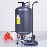 Mobiles Sandstrahlgerät - 80 Liter Sandstrahlen Strahlkessel mit Zubehör