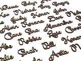 Individueller Tischkarten, Platzkarten, Namensschilder, Name für Hochzeit Deko, Tischdeko, Schriftzug Holz, Namensschriftzug aus Acryl, Laser geschnittene Namen, Personalisierter Braut Bräutigam