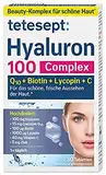 tetesept Hyaluron 100 Complex – Nahrungsergänzungsmittel mit Q10 + Biotin + Lycopin + Vitamin C - für das schöne, frische Aussehen der Haut* – 1 x 30 Tabletten