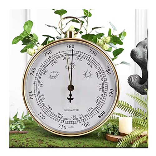 ViLLeX Barometer, Traditionelle Wetterstation, Wetterinstrument, Yacht, Schiff, Segeluhr, Geschenk (Farbe: B) (Color : B)